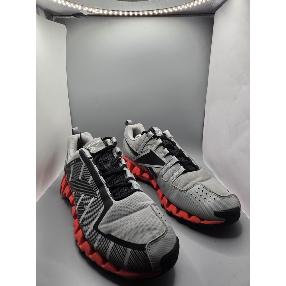 Reebok ZigWild Trail 6 Grey Dynamic Red Running‎ Shoes Mens Size 13